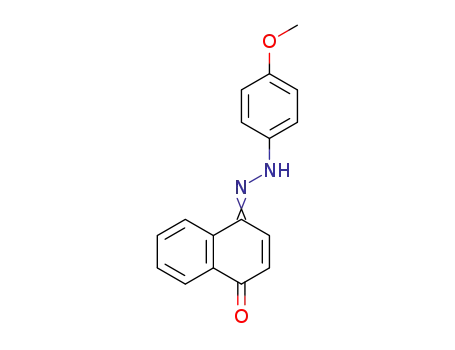 Molecular Structure of 32159-06-1 (1,4-Naphthalenedione, mono[(4-methoxyphenyl)hydrazone])