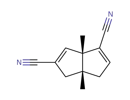Molecular Structure of 116504-60-0 (1,5-Dimethylbicyclo<3.3.0>octa-2,7-dien-2,7-dicarbonitril)