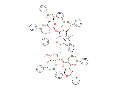 Molecular Structure of 1213789-34-4 (C<sub>92</sub>H<sub>89</sub>B<sub>11</sub>O<sub>26</sub>)