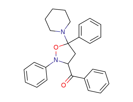2,5-diphenyl-3-benzoyl-5-piperidinoisoxazolidine