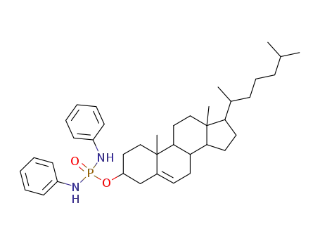Molecular Structure of 36218-06-1 (3-dianilinophosphoryloxy-cholest-5-ene)