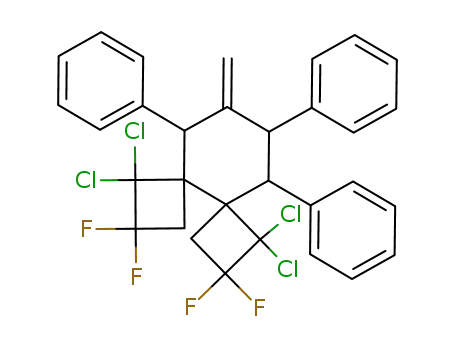 1,1,6,6-Tetrachloro-2,2,7,7-tetrafluoro-10-methylene-9,11,12-triphenyl-dispiro[3.0.3.4]dodecane