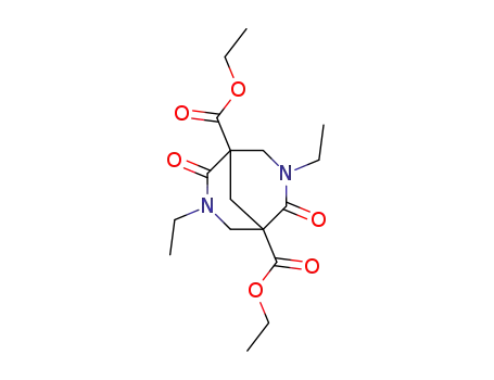 Molecular Structure of 107398-60-7 (1,5-diethoxycarbonyl-3,7-diethyl-3,7-diazabicyclo<3,3,1>nona-2,6-dione)