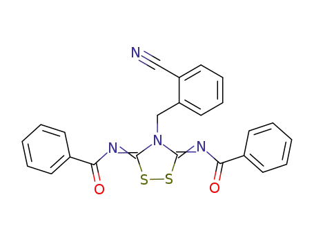 3,5-Bis(benzoylimino)-4-(o-cyanobenzyl)-1,2,4-thiadiazolidine