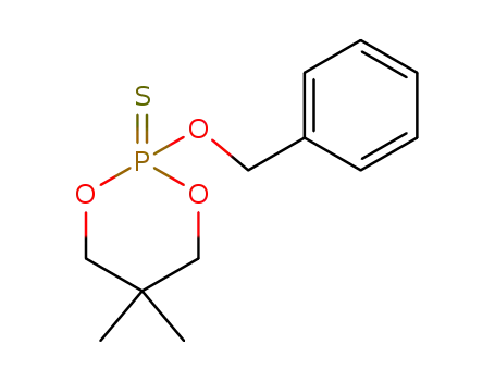 Molecular Structure of 75768-23-9 (1,3,2-Dioxaphosphorinane, 5,5-dimethyl-2-(phenylmethoxy)-, 2-sulfide)