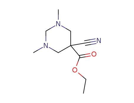 Molecular Structure of 107398-53-8 (5-cyano-5-ethoxycarbonyl-1,3-dimethyl-hexahydropyrimidine)