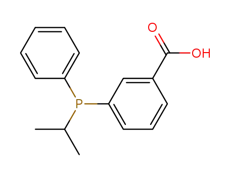 Molecular Structure of 137618-80-5 (3-(Isopropyl-phenyl-phosphanyl)-benzoic acid)