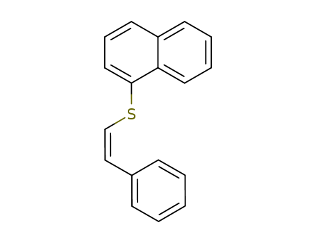 Naphthalene, 1-[(2-phenylethenyl)thio]-, (Z)-