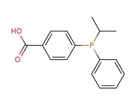 Molecular Structure of 137618-81-6 (4-(Isopropyl-phenyl-phosphanyl)-benzoic acid)