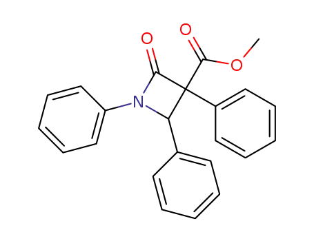 2-oxo-1,3,4-triphenyl-azetidine-3-carboxylic acid methyl ester