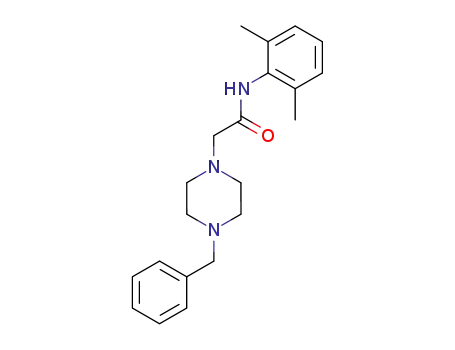 Molecular Structure of 55340-20-0 (2-(4-benzylpiperazin-1-yl)-N-(2,6-dimethylphenyl)acetamide)