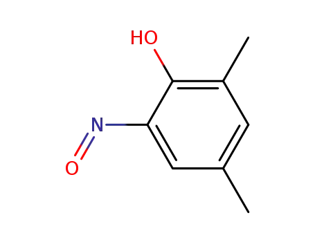 Molecular Structure of 63537-99-5 (Phenol, 2,4-dimethyl-6-nitroso-)