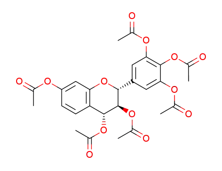 (2<i>R</i>)-3<i>t</i>,4<i>c</i>,7-Triacetoxy-2<i>r</i>-(3,4,5-triacetoxy-phenyl)-chroman