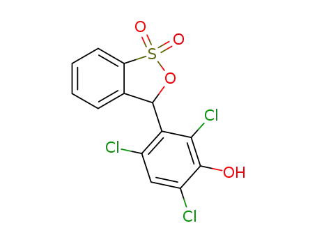 Molecular Structure of 99585-51-0 (3-<2,4,6-Trichlor-3-hydroxy-phenyl>-2,1,3-benzoxathiol-S,S-dioxid)