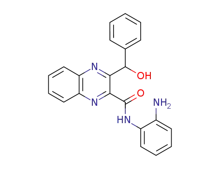Molecular Structure of 806-91-7 (3-(hydroxy-phenyl-methyl)-quinoxaline-2-carboxylic acid 2-amino-anilide)
