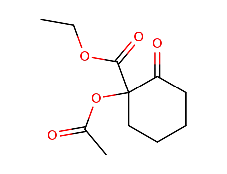 1-Acetoxy-2-oxo-cyclohexan-carbonsaeure-<sup>(1)</sup>-aethylester