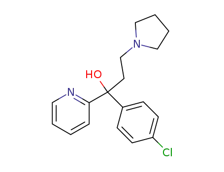 1-(4-chloro-phenyl)-1-[2]pyridyl-3-pyrrolidino-propan-1-ol