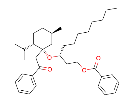 Benzoic acid (R)-3-[(1R,2S,5R)-2-isopropyl-5-methyl-1-(2-oxo-2-phenyl-ethyl)-cyclohexyloxy]-undecyl ester