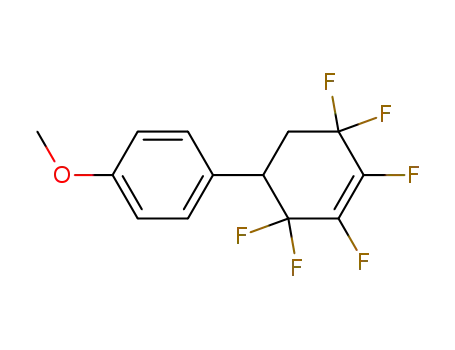 Molecular Structure of 78889-48-2 (4-(p-methoxyphenyl)-1,2,3,3,6,6-hexafluoro-1-cyclohexene)
