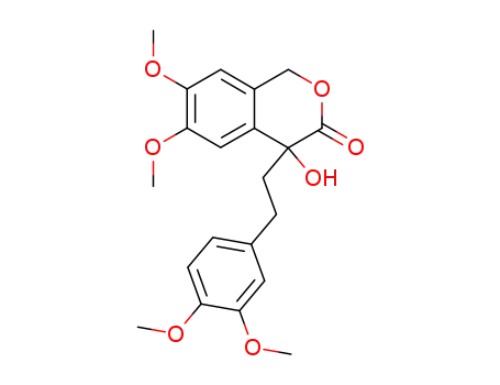 6,7-dimethoxy-4-hydroxy-4-(3,4-dimethoxyphenethyl)isochroman-3-one