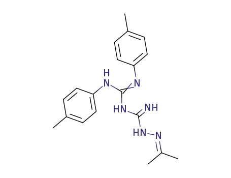 1-<N,N'-Di-p-tolyl-amidino>-3-isopropylidenamino-guanidin