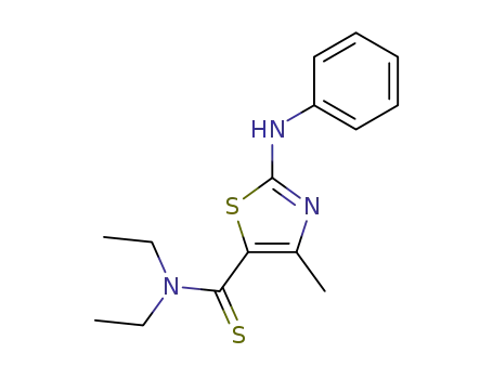 5-Thiazolecarbothioamide, N,N-diethyl-4-methyl-2-(phenylamino)-