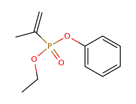 Molecular Structure of 61368-86-3 (Phosphonic acid, (1-methylethenyl)-, ethyl phenyl ester)