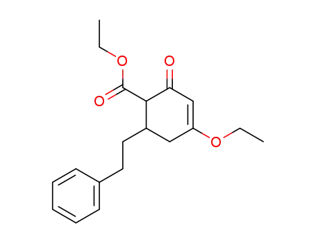 4-Ethoxy-2-oxo-6-phenethyl-cyclohex-3-enecarboxylic acid ethyl ester