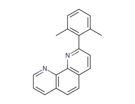 Molecular Structure of 124318-72-5 (1,10-Phenanthroline, 2-(2,6-dimethylphenyl)-)
