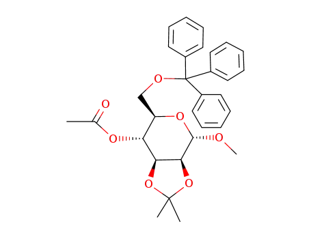 Methyl-4-O-acetyl-2,3-O-isopropyliden-6-O-trityl-α-D-mannopyranosid