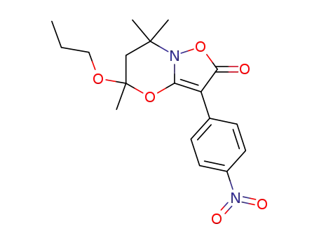 5,7,7-Trimethyl-3-(4-nitro-phenyl)-5-propoxy-6,7-dihydro-5H-isoxazolo[3,2-b][1,3]oxazin-2-one
