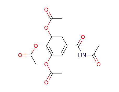 Molecular Structure of 101091-00-3 (3,4,5-triacetoxy-benzoic acid acetylamide)