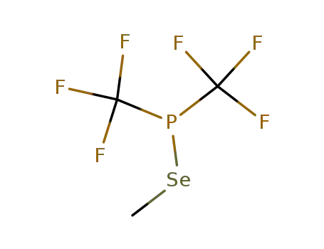 Molecular Structure of 73076-90-1 ((CF<sub>3</sub>)2PSeCH<sub>3</sub>)