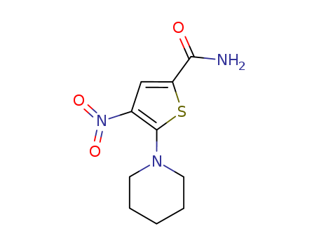 2-Thiophenecarboxamide, 4-nitro-5-(1-piperidinyl)-