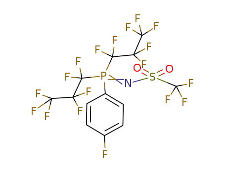 N-trifluoromethylsulfonyliminobis(heptafluoropropyl)-p-phenylphosphorane