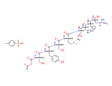 N-t-butoxycarbonylseryltyrosylserylmethionyl-γ-t-butyl-glutamylhistidylphenylalanylarginine tosylate