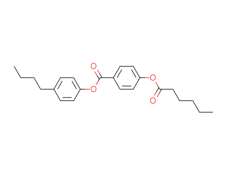 Molecular Structure of 38444-11-0 (Benzoic acid, 4-[(1-oxohexyl)oxy]-, 4-butylphenyl ester)