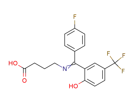 Molecular Structure of 72082-63-4 (Butanoic acid,
4-[[(4-fluorophenyl)[2-hydroxy-5-(trifluoromethyl)phenyl]methylene]amino
]-)