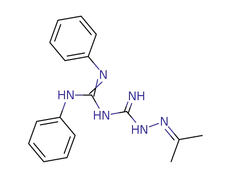 Molecular Structure of 3916-05-0 (1-<N,N'-Diphenyl-amidino>-3-isopropylidenamino-guanidin)
