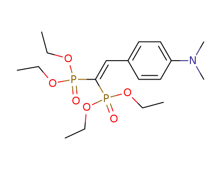 [1-(Diethoxy-phosphoryl)-2-(4-dimethylamino-phenyl)-vinyl]-phosphonic acid diethyl ester
