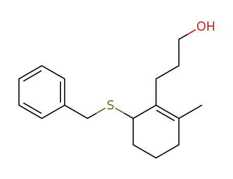 3-(6-Benzylsulfanyl-2-methyl-cyclohex-1-enyl)-propan-1-ol