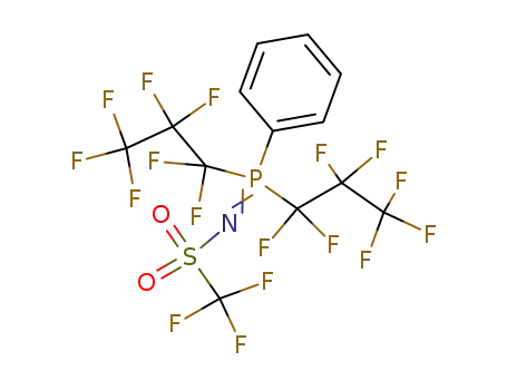 Molecular Structure of 110524-95-3 (N-trifluoromethylsulfonyliminobis(heptafluoropropyl)phenylphosphorane)