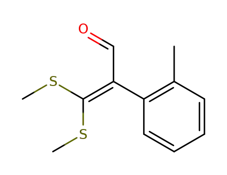 2-<2-Methyl-phenyl>-3,3-bis-methylmercapto-propen-2-al