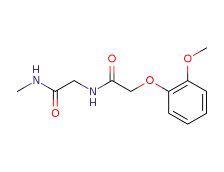 Molecular Structure of 25444-12-6 (2-(2-Methoxy-phenoxy)-N-methylcarbamoylmethyl-acetamide)