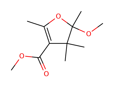 5-methoxy-2,4,4,5-tetramethyl-4,5-dihydro-furan-3-carboxylic acid methyl ester