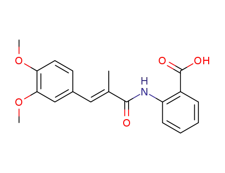 Benzoic acid,
2-[[3-(3,4-dimethoxyphenyl)-2-methyl-1-oxo-2-propenyl]amino]-