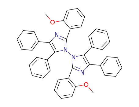 Molecular Structure of 1831-70-5 (2-(2-Methoxyphenyl)-4,5-diphenylimidazole-1,2'-dimer)