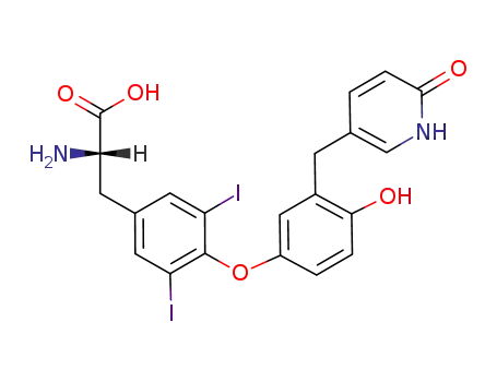 L-Tyrosine,
O-[3-[(1,6-dihydro-6-oxo-3-pyridinyl)methyl]-4-hydroxyphenyl]-3,5-diiodo
-