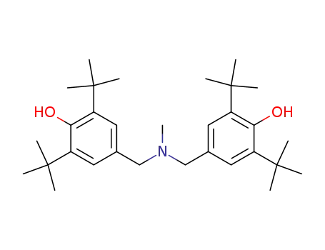 Molecular Structure of 4932-15-4 (Phenol, 4,4-((methylimino)dimethylene)bis(2,6-di-tert-butyl-)