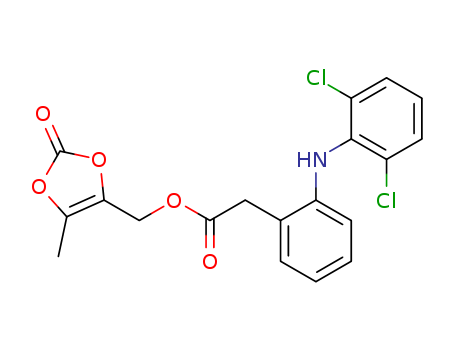 Benzeneacetic acid, 2-[(2,6-dichlorophenyl)amino]-, (5-methyl-2-oxo-1,3-dioxol-4-yl)methyl ester